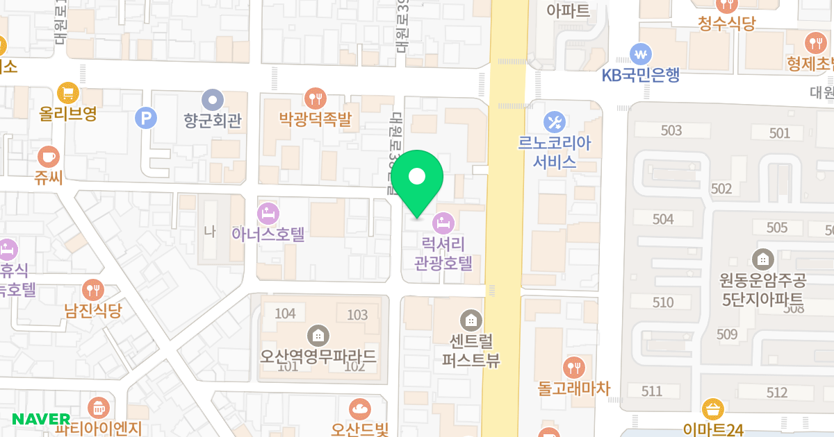 (765-16) 위치 지도 - 경기도 오산시 대원로38번길 9-1