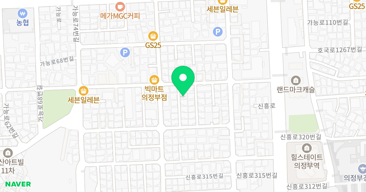 1동 위치 지도 - 경기도 의정부시 신흥로329번길 29-1