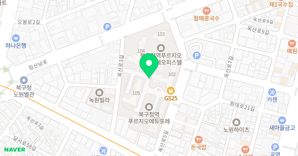 북구청역 푸르지오 에듀포레 위치 지도 - 대구광역시 북구