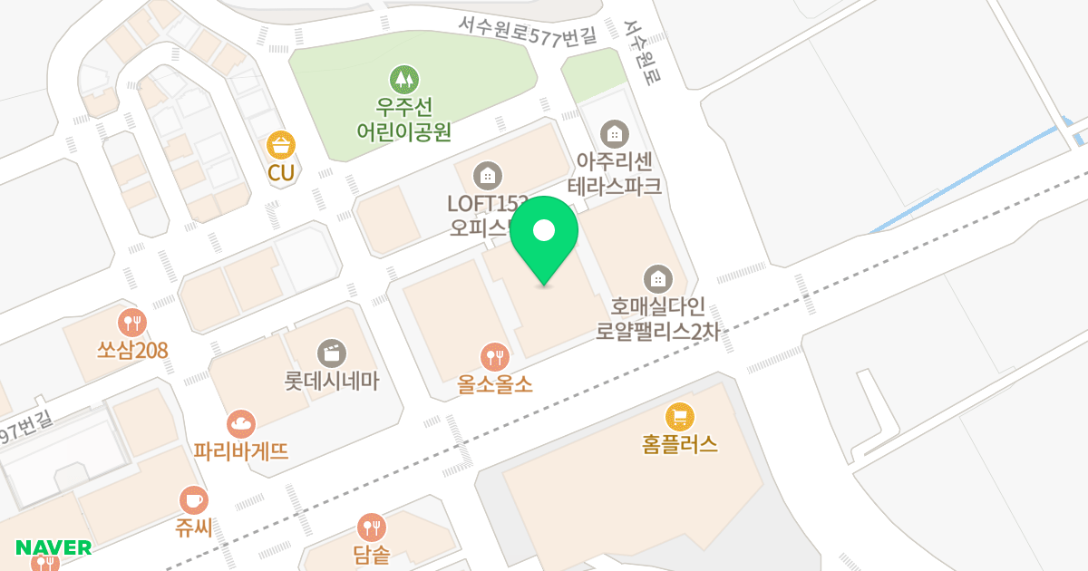 로얄팰리스3차 위치 지도 - 경기도 수원시 권선구 금곡로 229