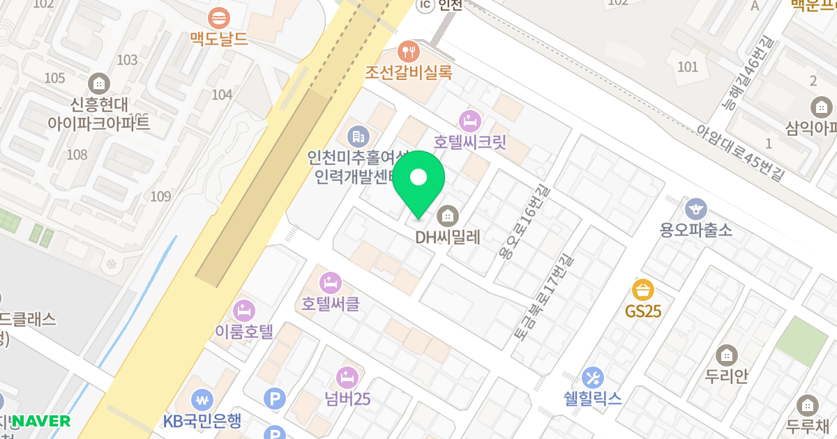 대영주택 위치 지도 - 인천광역시 미추홀구  16-23