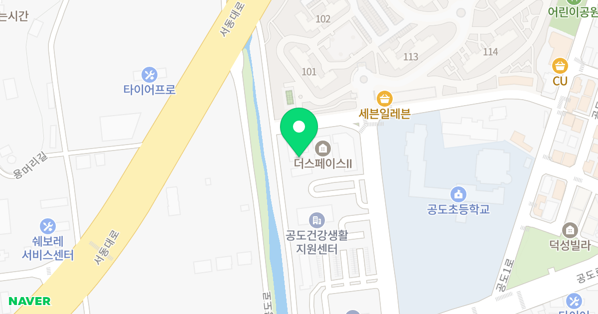 가동 위치 지도 - 경기도 안성시 공도읍 공도로 51-19