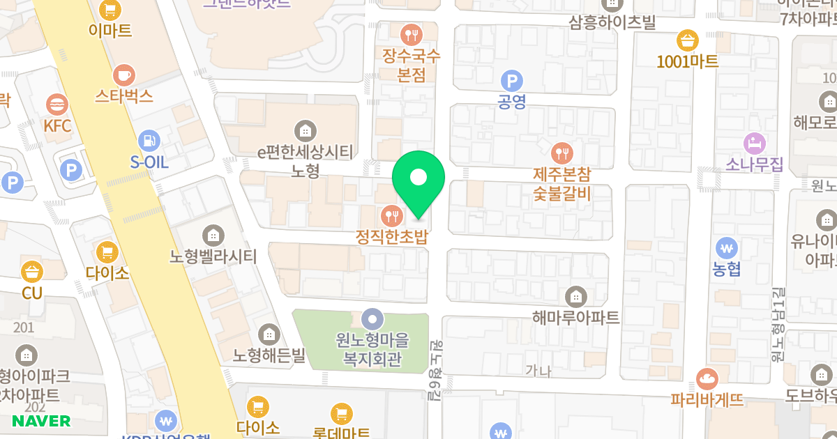 레지던스 에코세븐 위치 지도 - 제주특별자치도 제주시 원노형6길 28