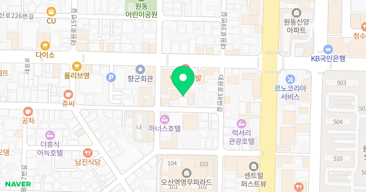 스타 팰리스 위치 지도 - 경기도 오산시 오산로212번길 33