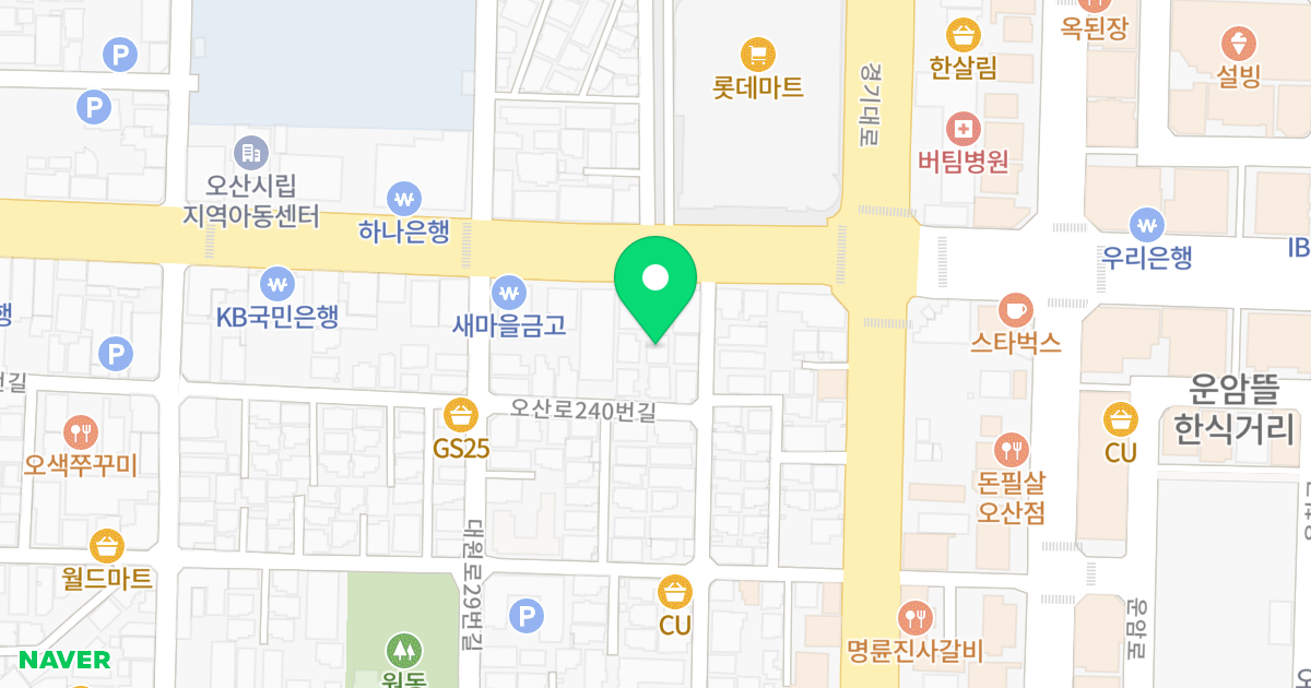 (753-11) 위치 지도 - 경기도 오산시 오산로240번길 35-4