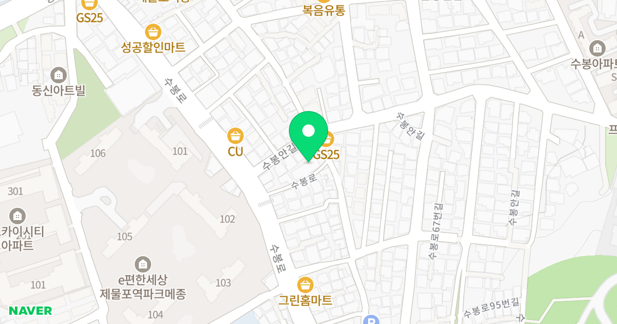우진밸리채 위치 지도 - 인천광역시 미추홀구 수봉로 59-17