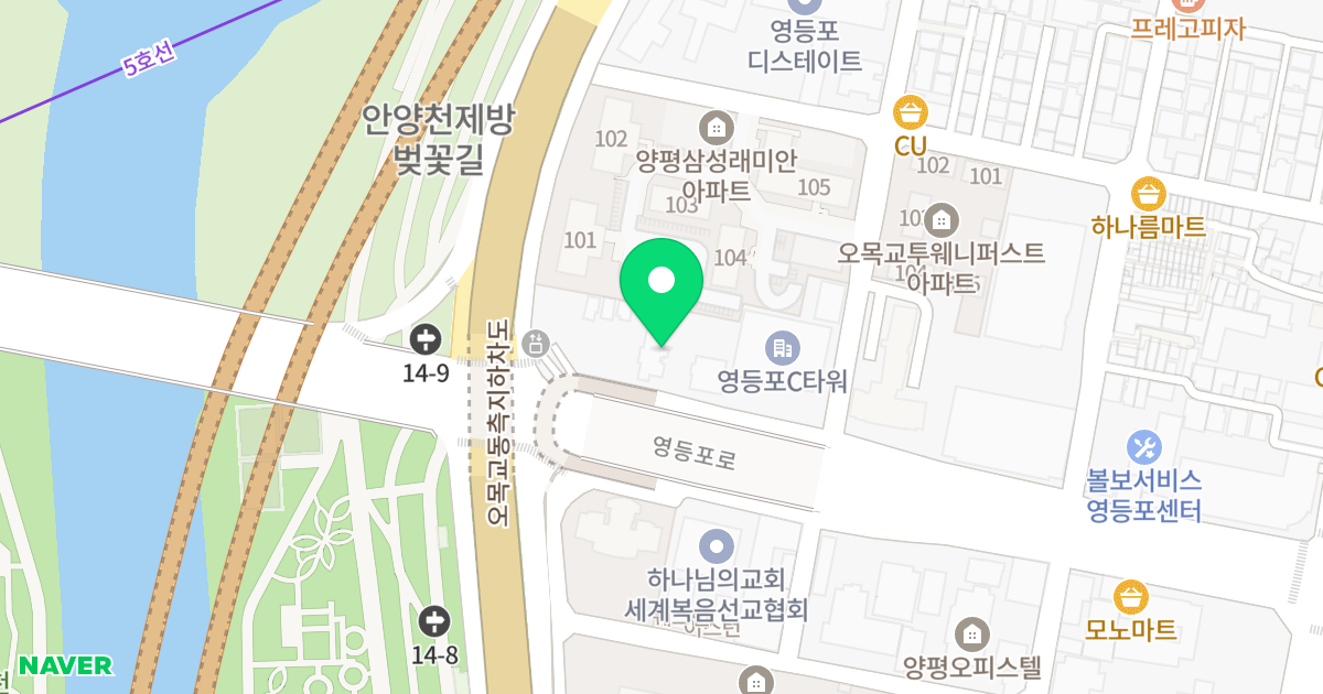 비바체더리버파크 위치 지도 - 서울특별시 영등포구 영등포로 7