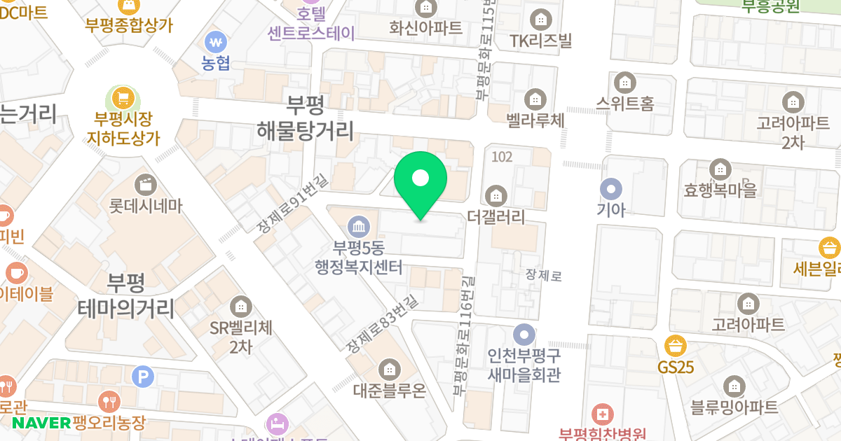 S.J  스카이뷰 위치 지도 - 인천광역시 부평구 장제로91번길 15