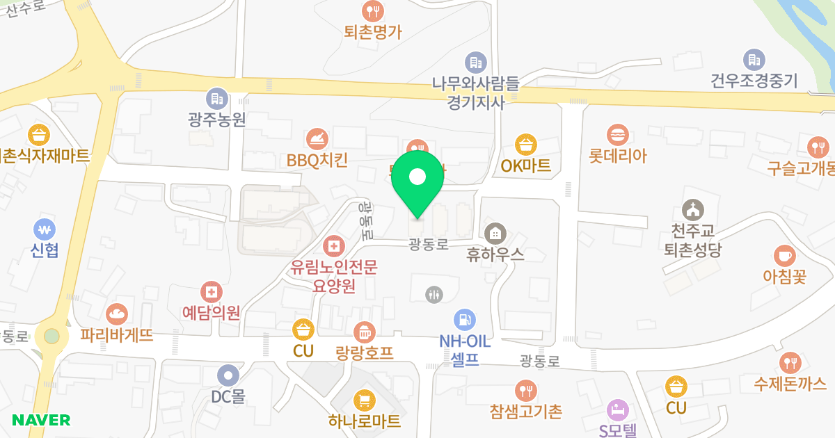 부자마을 위치 지도 - 경기도 광주시 퇴촌면 광동로 73-53
