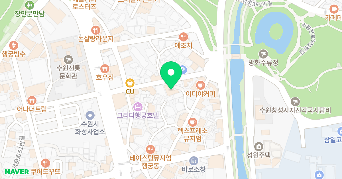 (99-1) 위치 지도 - 경기도 수원시 팔달구 정조로886번길 20