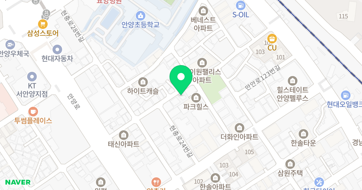 그랜드지오 위치 지도 - 경기도 안양시 만안구 안양로214번길 26