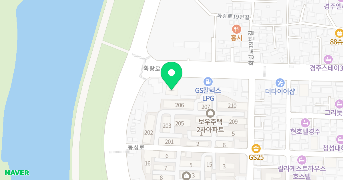 센텀파크 위치 지도 - 경상북도 경주시 화랑로 6