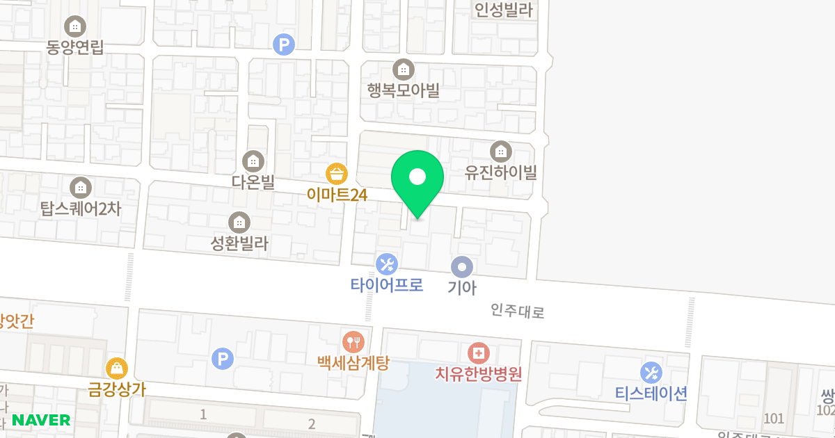 미추홀네스트 위치 지도 - 인천광역시 미추홀구 동주길10번길 10