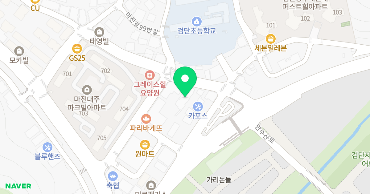 ES캐슬 위치 지도 - 인천광역시 서구
