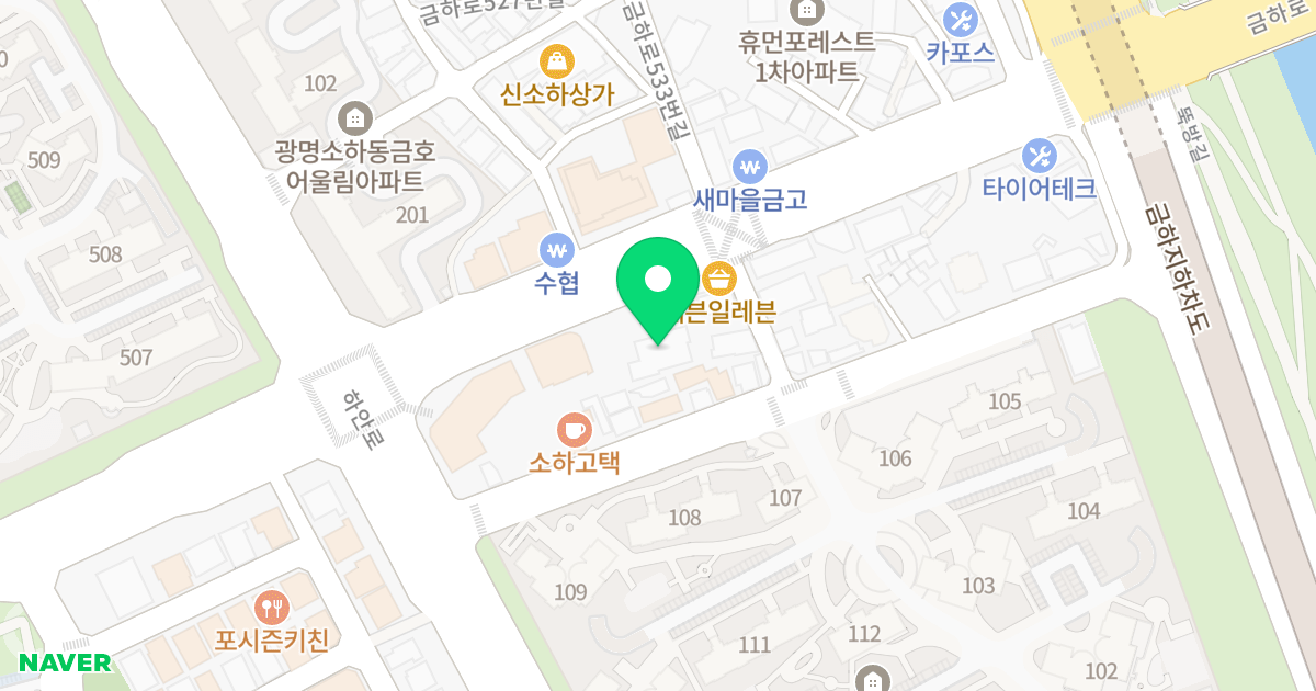 더 네스티움 위치 지도 - 경기도 광명시 금하로 530