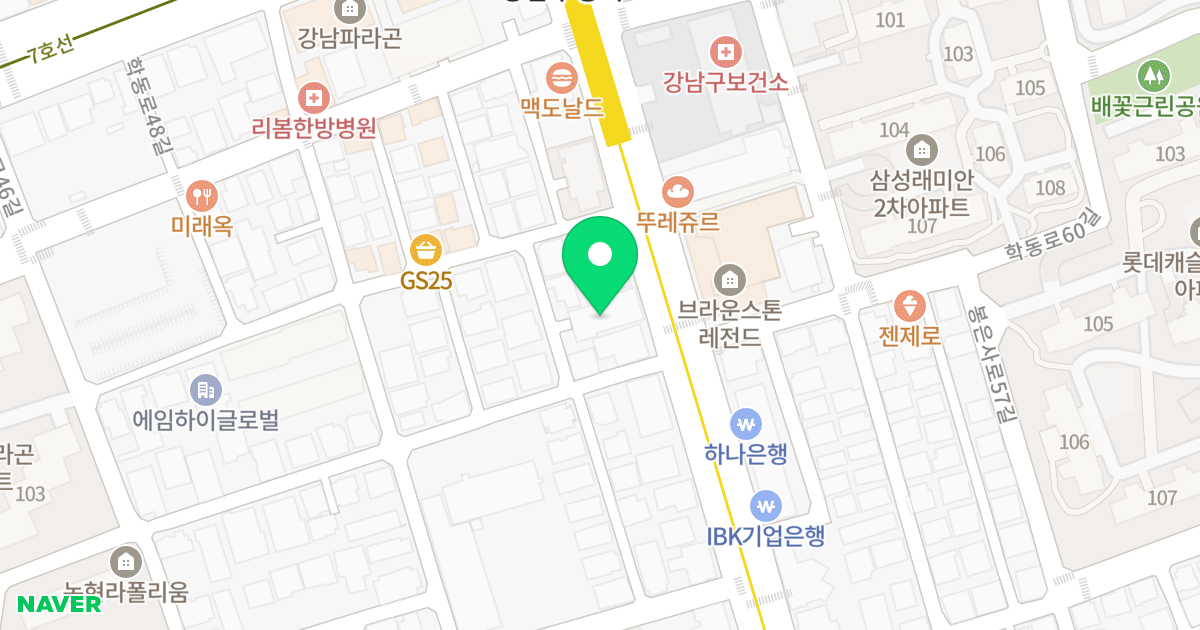ASTY 논현 위치 지도 - 서울특별시 강남구