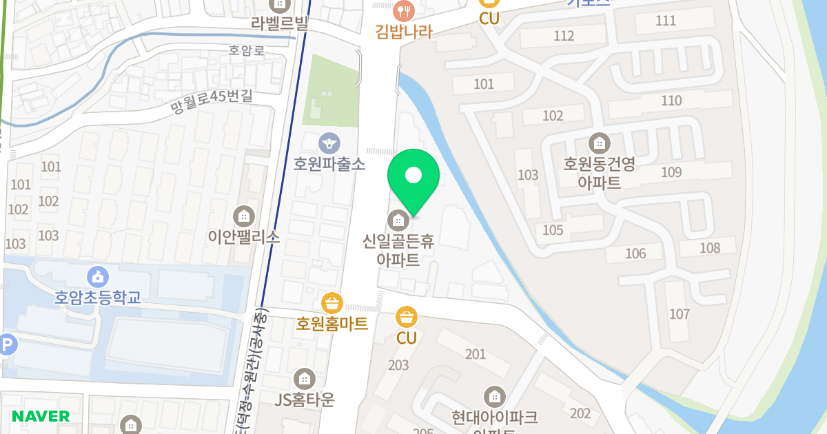 신일골든 휴 아파트 위치 지도 - 경기도 의정부시