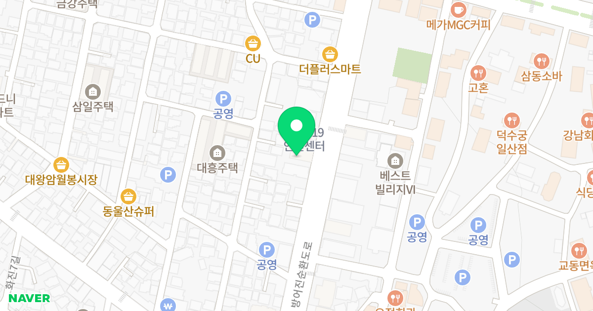 구룡유토빌 위치 지도 - 울산광역시 동구 방어진순환도로 597