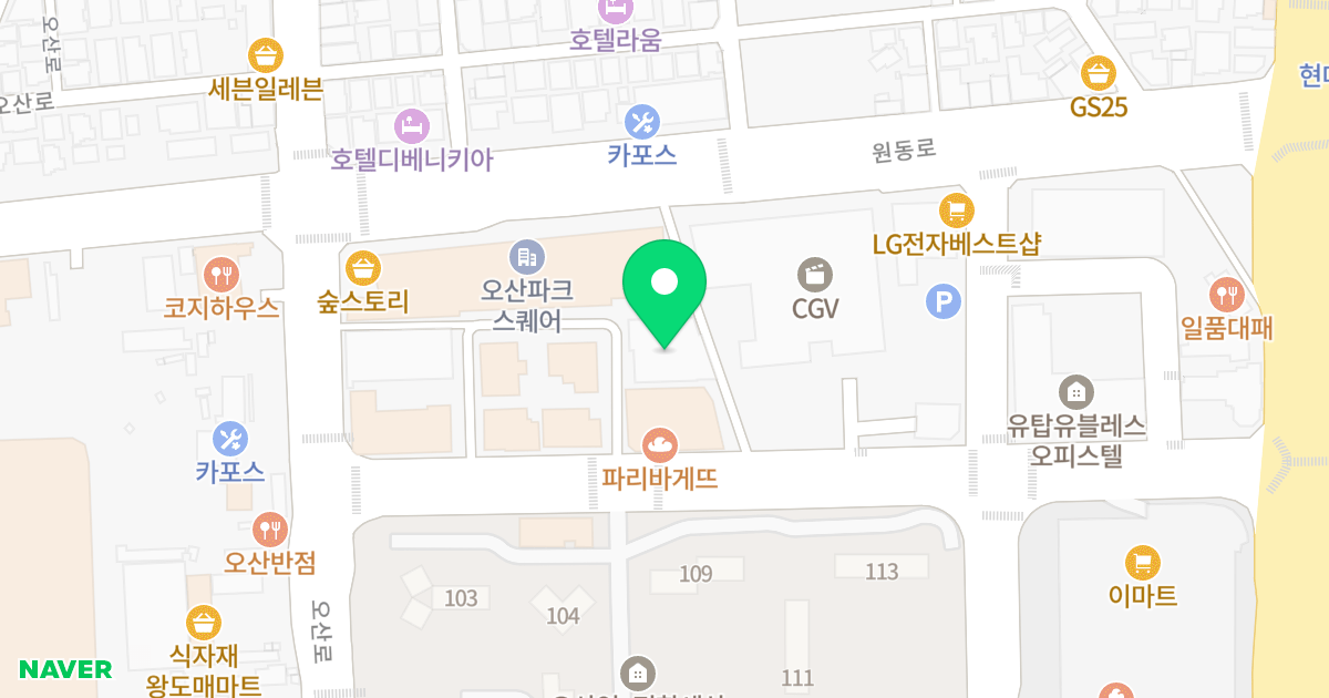 퍼스트랜드 위치 지도 - 경기도 오산시 오산로160번길 5-14