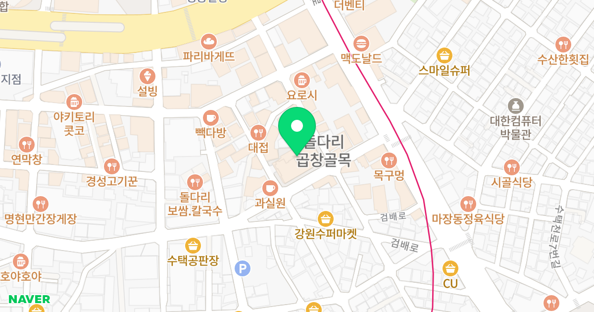 구리역 더리브 드웰 위치 지도 - 경기도 구리시 안골로103번길 43-6