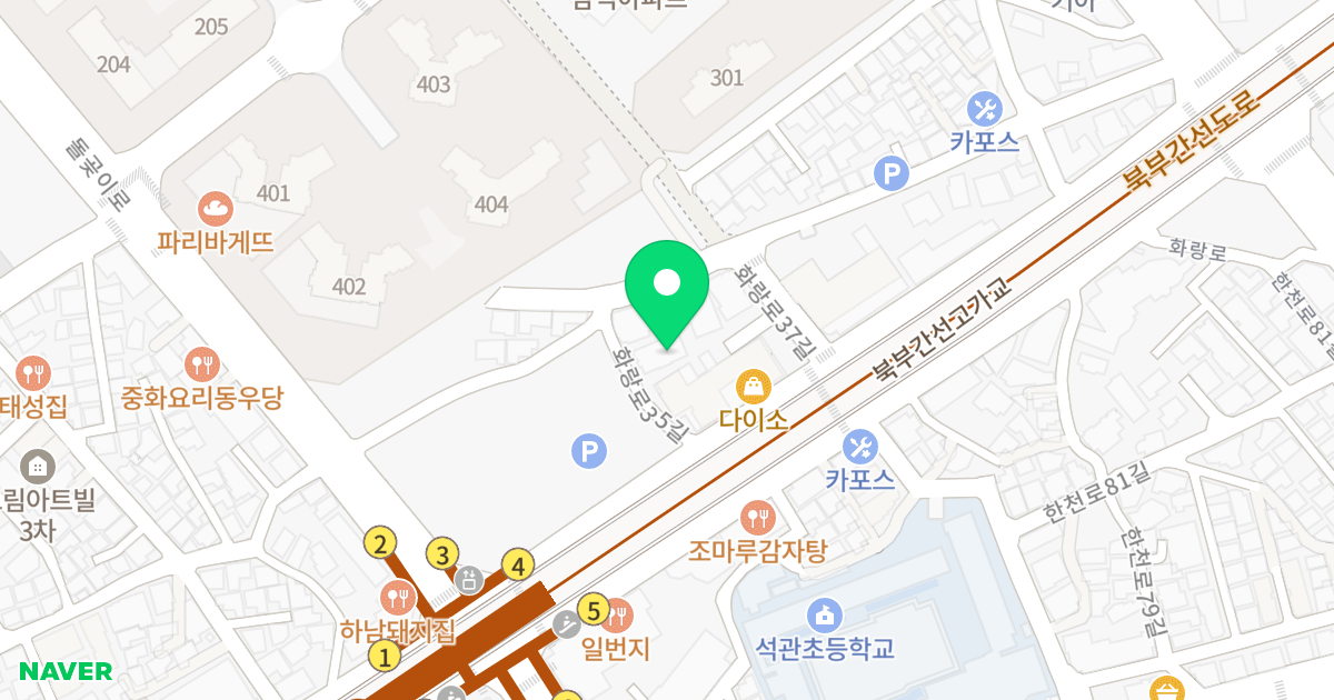 라테라스 위치 지도 - 서울특별시 성북구 화랑로35길 10