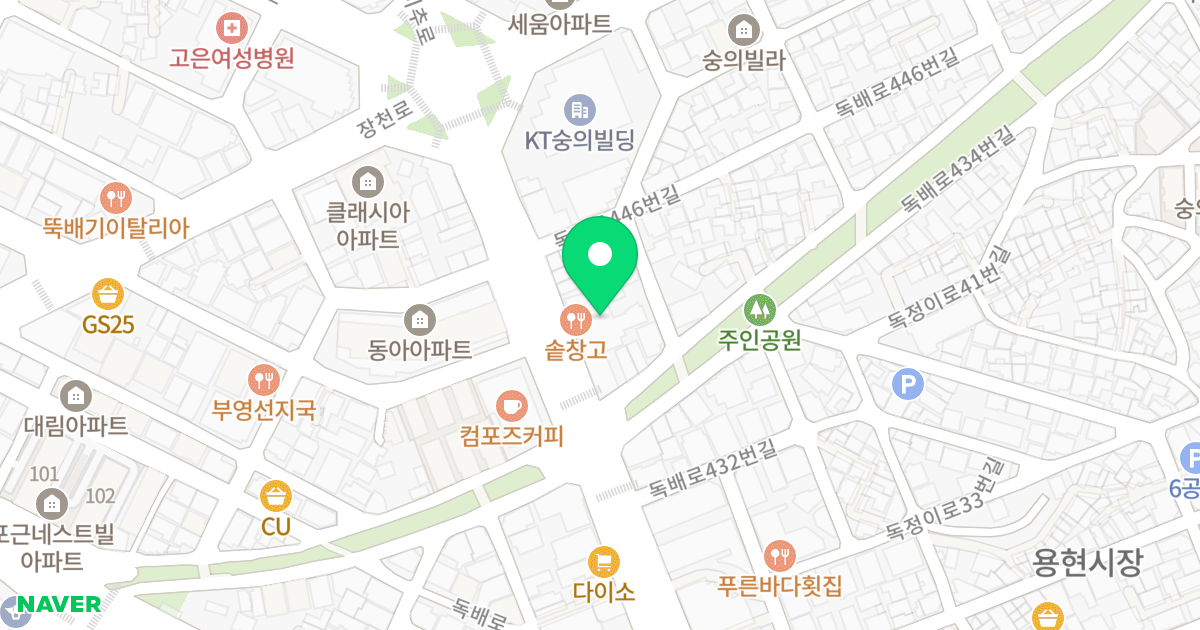 라임 아델리움 위치 지도 - 인천광역시 미추홀구 독배로 440
