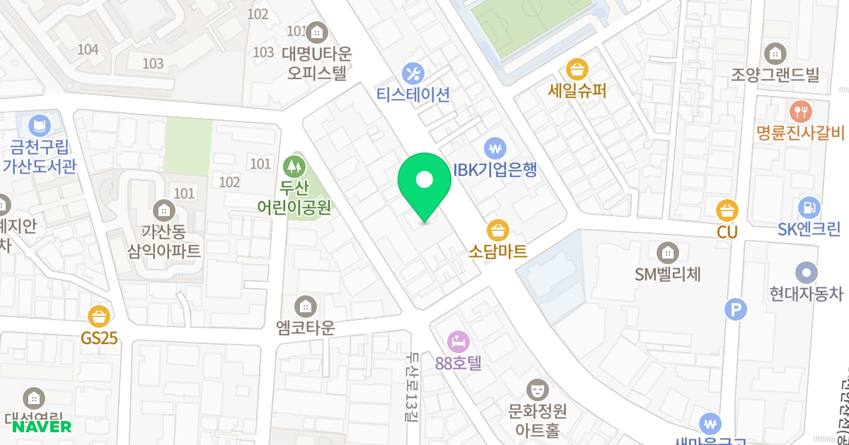 세교예지안11 위치 지도 - 서울특별시 금천구 가산로 75