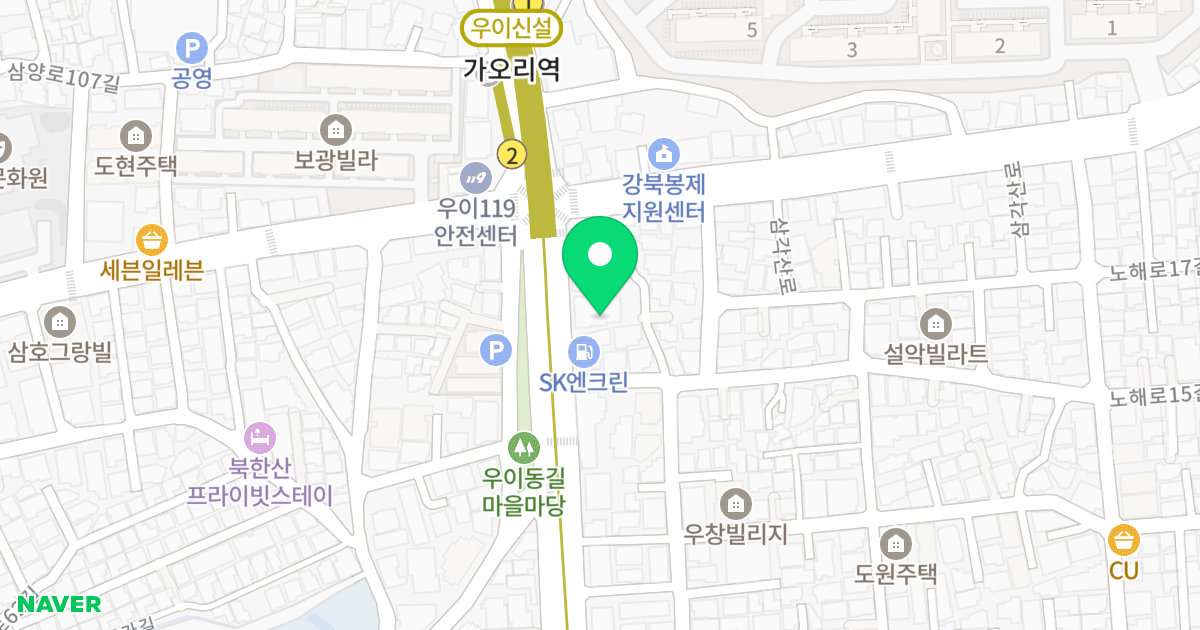 명성 위치 지도 - 서울특별시 강북구 삼양로 412