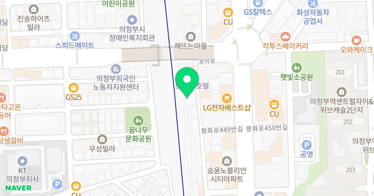씨제이리츠 위치 지도 - 경기도 의정부시 평화로439번길 39