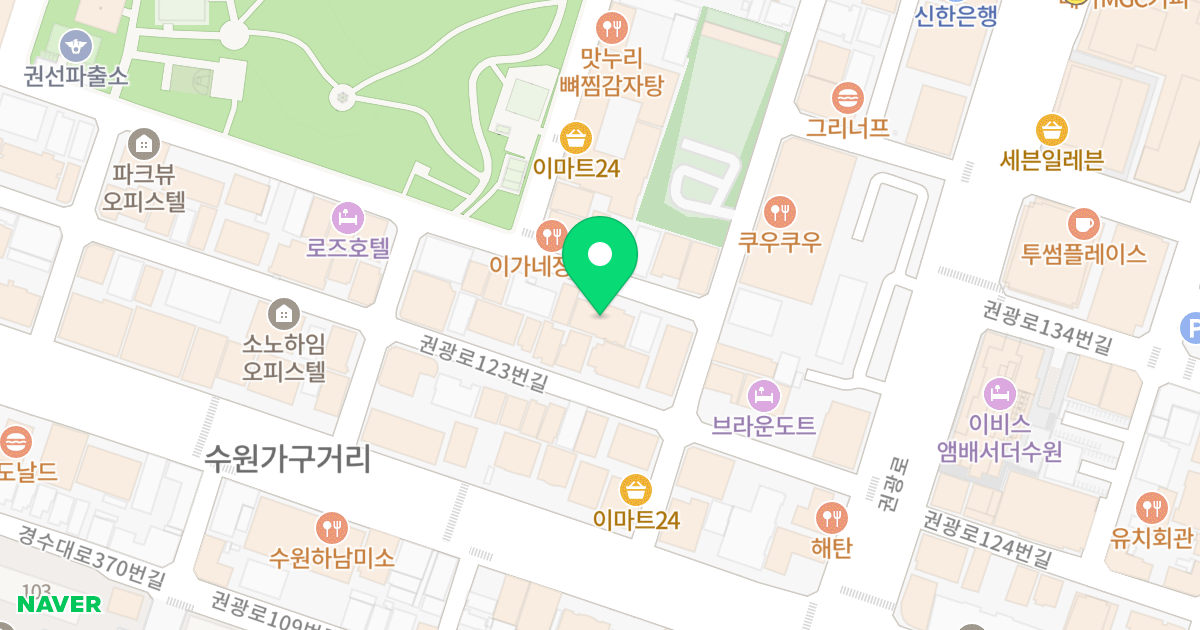 SEI OTIUM 위치 지도 - 경기도 수원시 권선구 권선로699번길 24-22