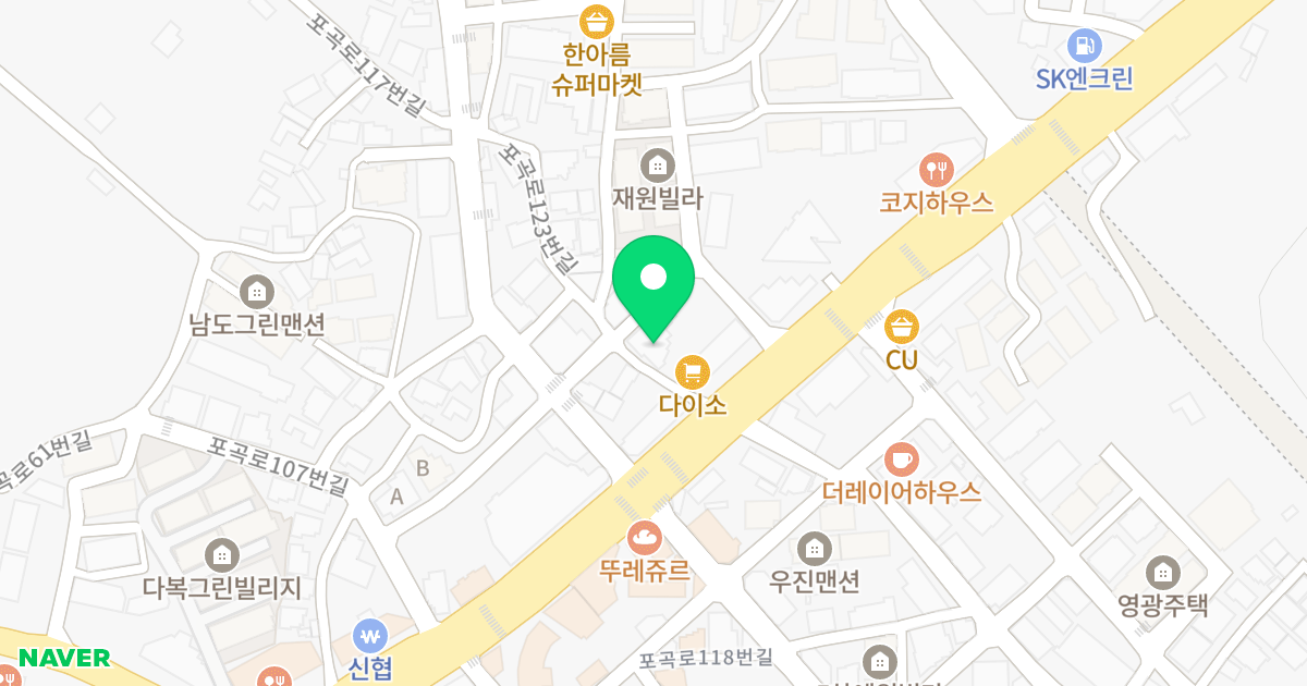 킹스힐하우스 위치 지도 - 경기도 용인시 처인구 포곡읍 포곡로123번길 4