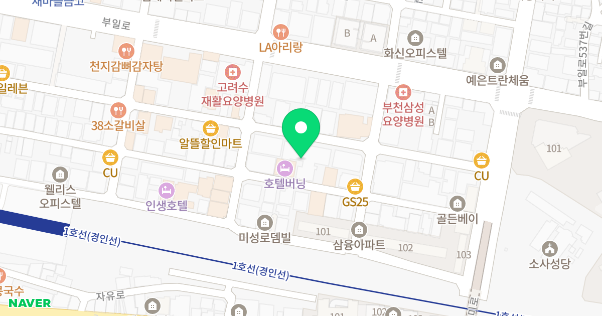 리브더웰 위치 지도 - 경기도 부천시 원미구  38