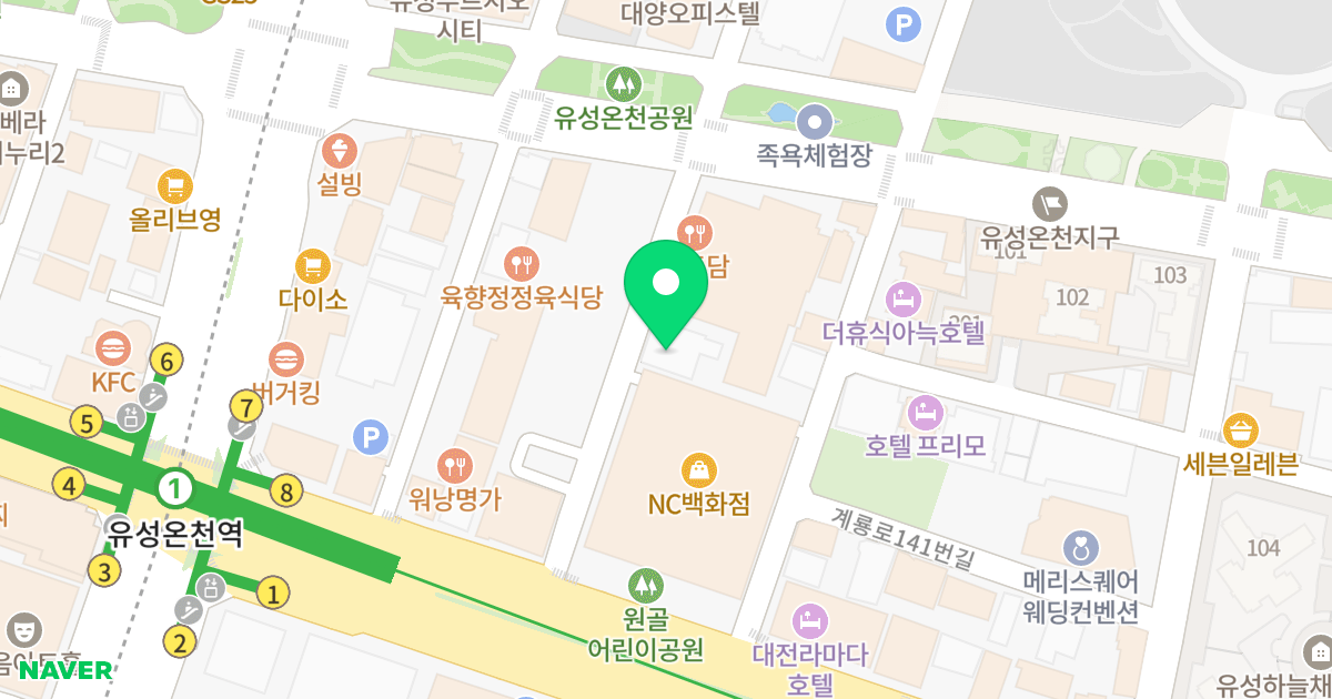 꽃빛타워 위치 지도 - 대전광역시 유성구 계룡로113번길 24