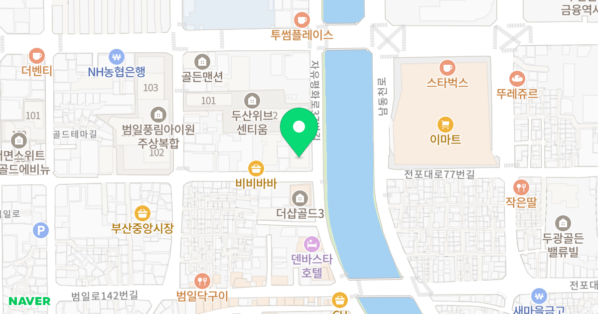 TK 골드뷰 위치 지도 - 부산광역시 부산진구 범일로154번길 61