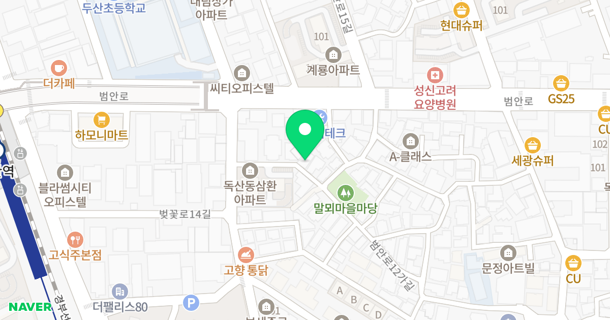 호성빌리지 위치 지도 - 서울특별시 금천구 범안로12가길 11