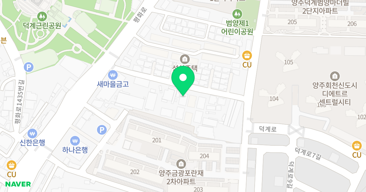 수팰리스 위치 지도 - 경기도 양주시 평화로1454번길 24