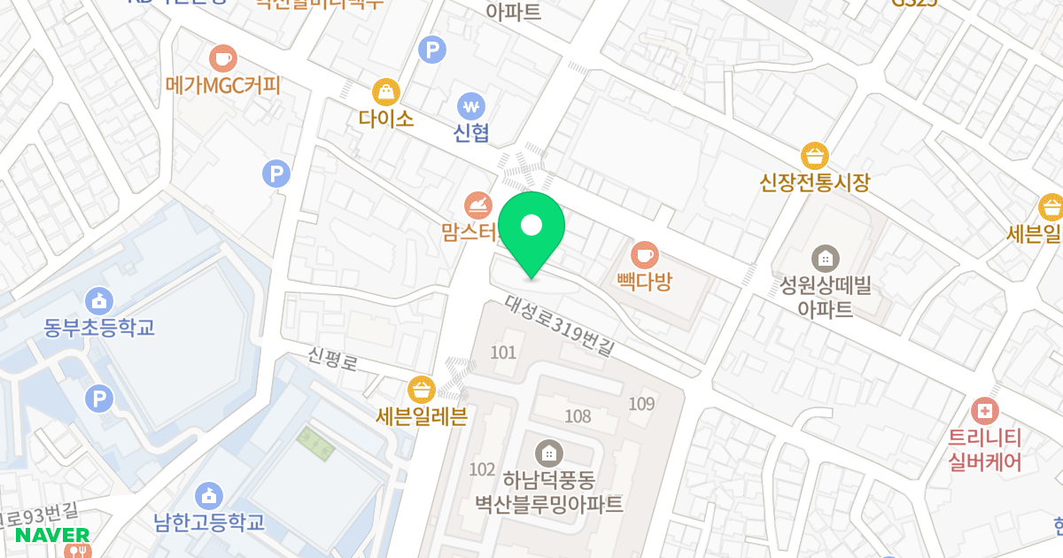 블리스 오피스텔 위치 지도 - 경기도 하남시 신평로 42