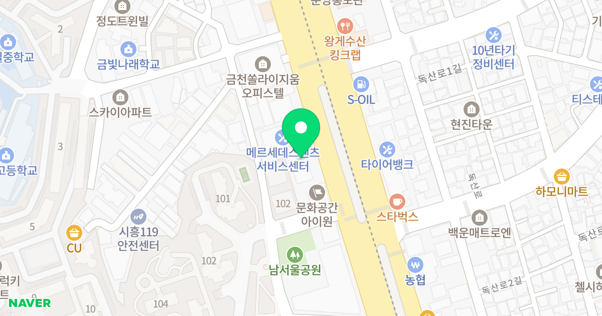 FORET 987 위치 지도 - 서울특별시 금천구 시흥대로 169