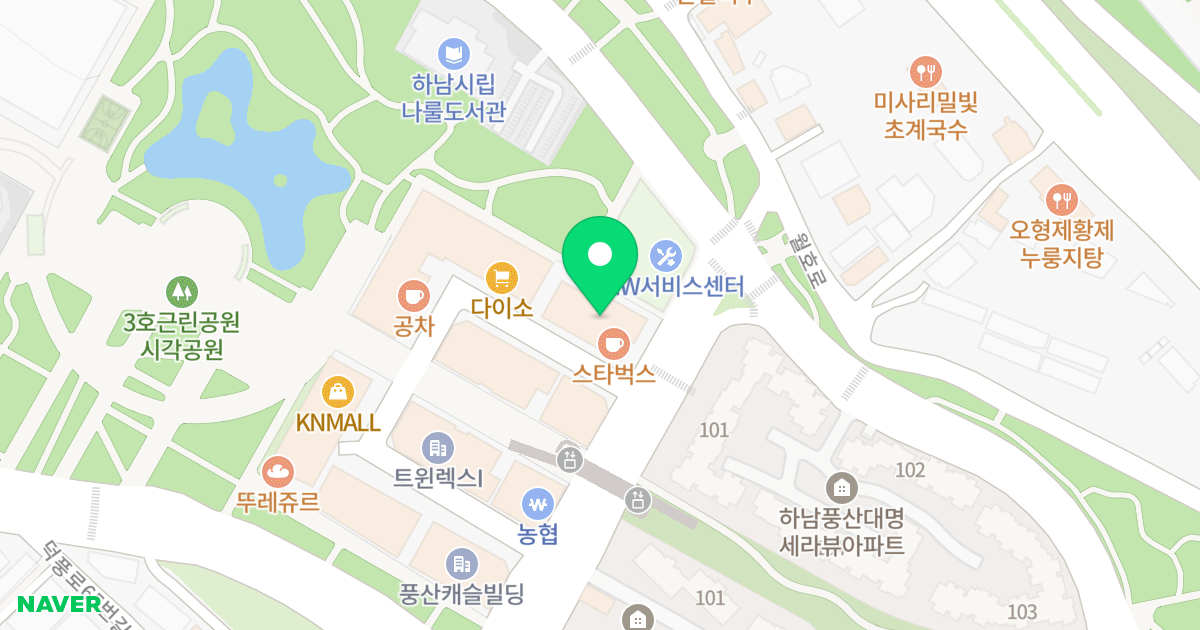태석오피스텔하남풍산메트하임 위치 지도 - 경기도 하남시 덕풍동로 123