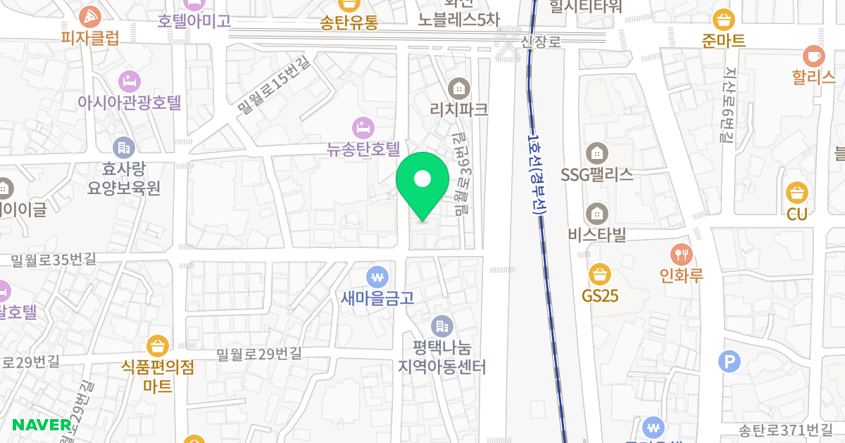 더빌A 위치 지도 - 경기도 평택시 밀월로 38