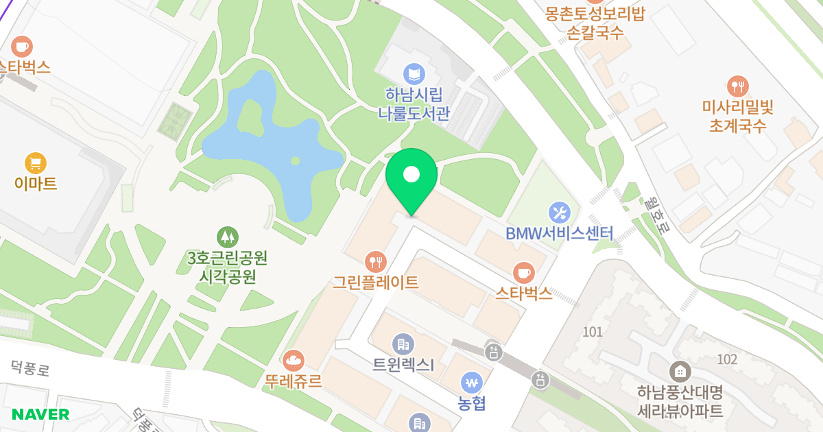 하남푸르지오시티 위치 지도 - 경기도 하남시 덕풍동로 111-33