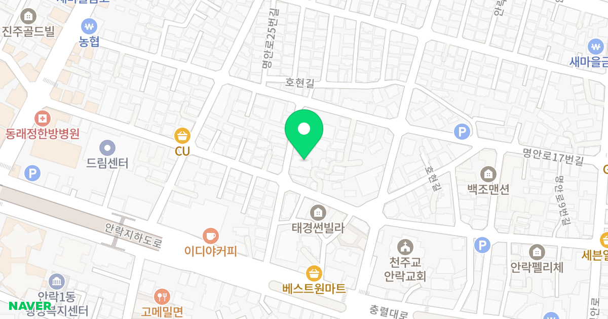 신성스카이 위치 지도 - 부산광역시 동래구 충렬대로387번길 24