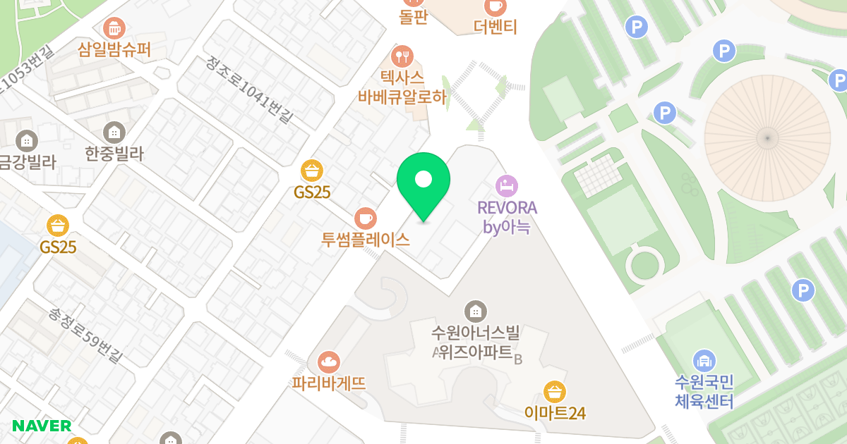 플러스타워 위치 지도 - 경기도 수원시 장안구 송원로 28