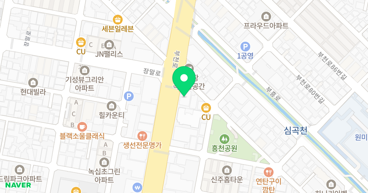로얄카운티 위치 지도 - 경기도 부천시 원미구  62