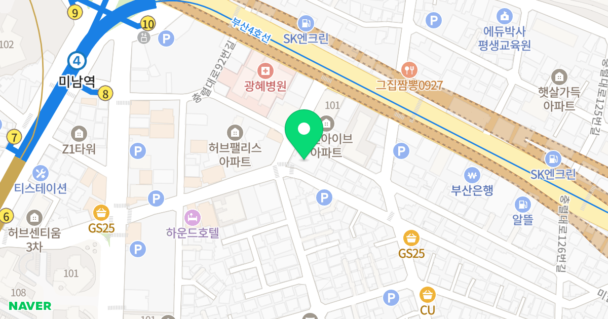 더블루원2차 위치 지도 - 부산광역시 동래구
