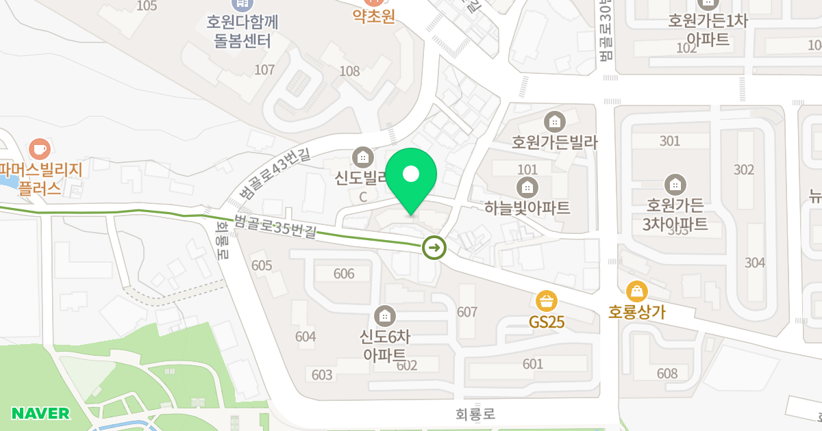 호원노블리안 위치 지도 - 경기도 의정부시 범골로35번길 20