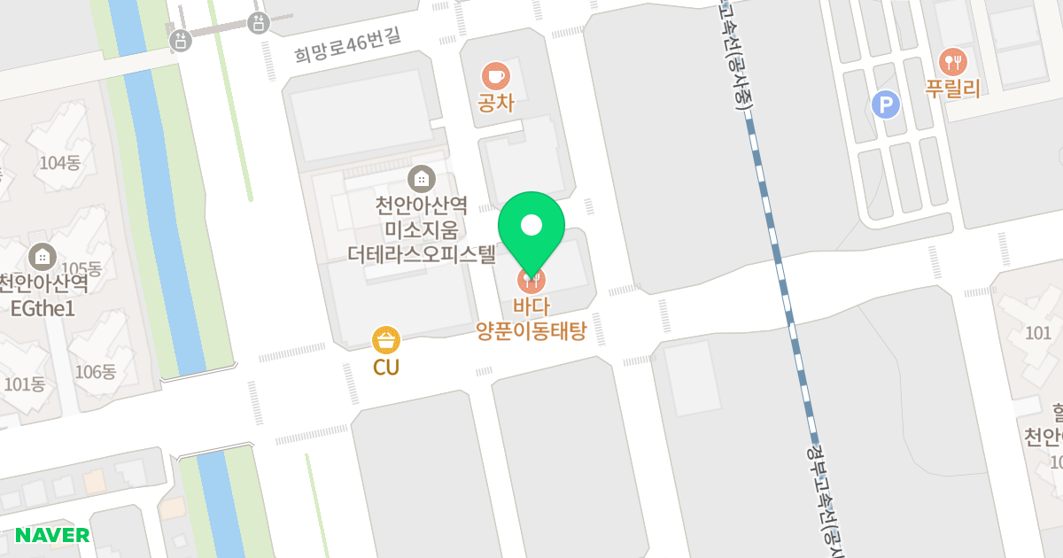 1동 위치 지도 - 충청남도 아산시 배방읍 연화로 133