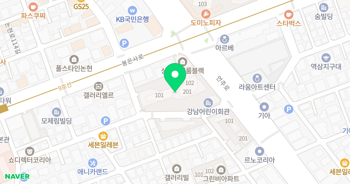원에디션 강남 위치 지도 - 서울특별시 강남구