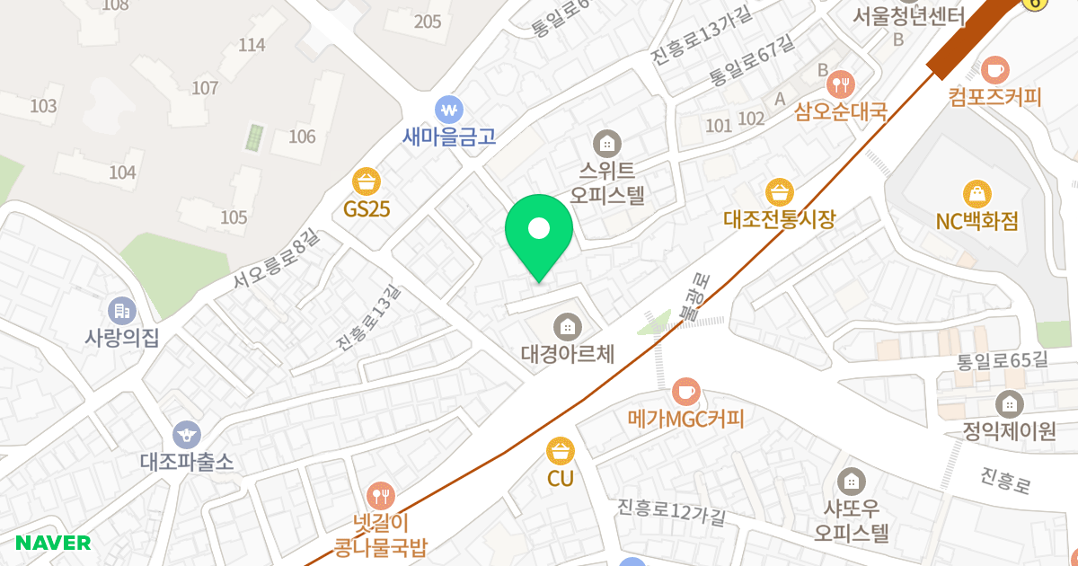 서경하우스 위치 지도 - 서울특별시 은평구 진흥로 153-8