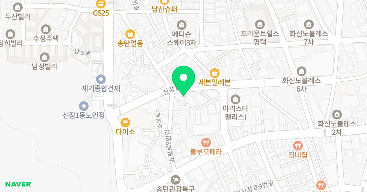 A동 위치 지도 - 경기도 평택시 신장1로 12